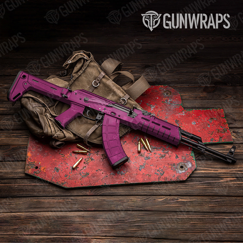 AK 47 Hex Electric Magenta Gun Skin Vinyl Wrap