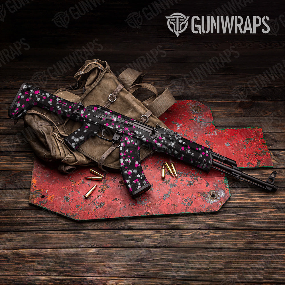 AK 47 Paintball Magenta Tiger Gun Skin Vinyl Wrap