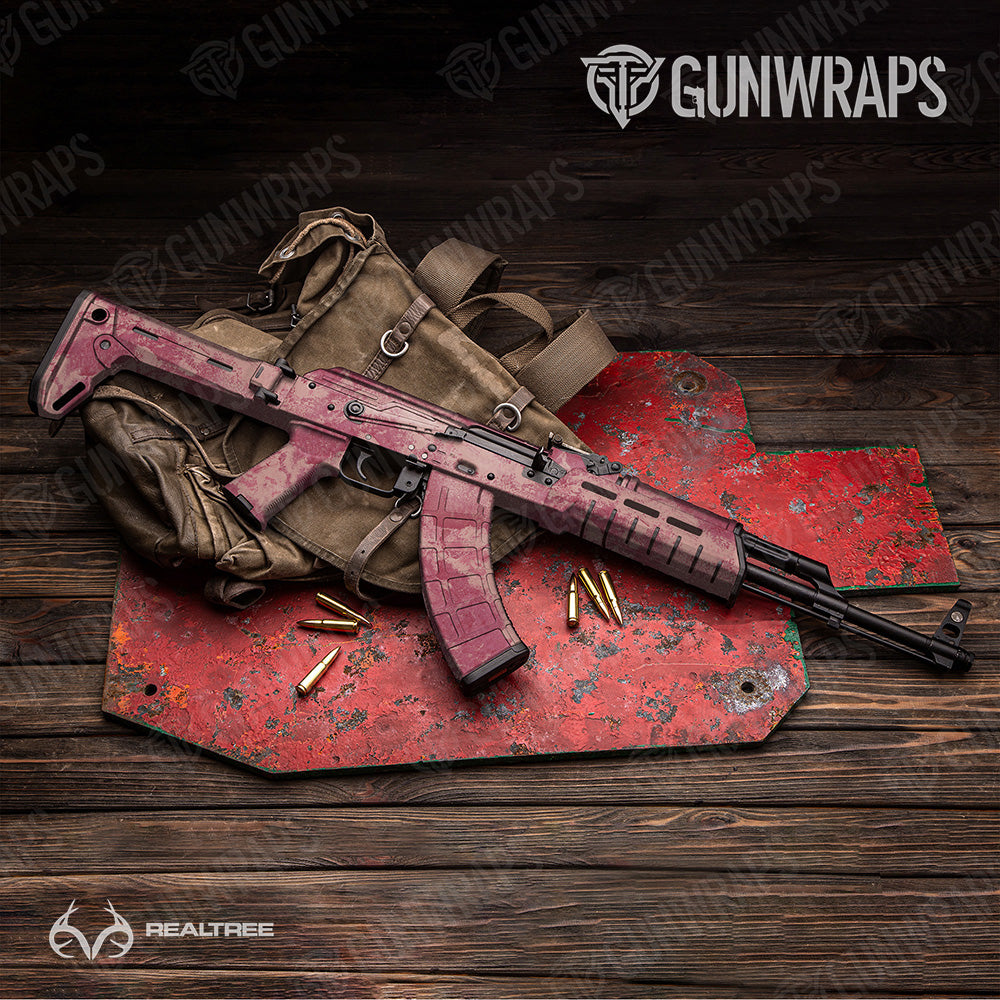 AK 47 Realtree XTREME Coral Camo Gun Skin Vinyl Wrap