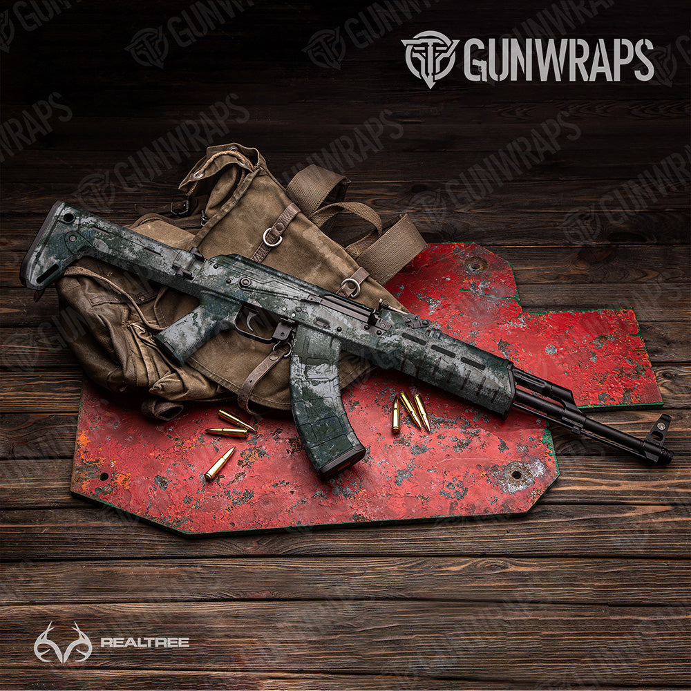 AK 47 Realtree XTREME Greenland Camo Gun Skin Vinyl Wrap