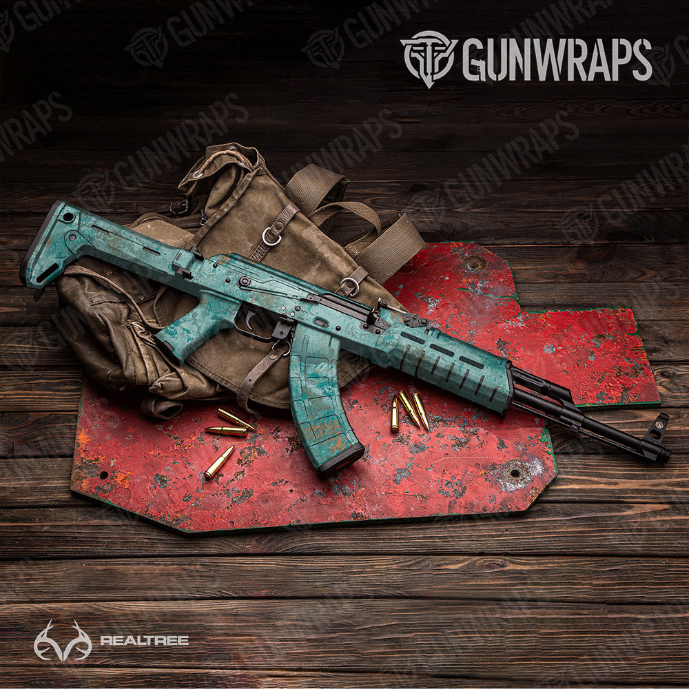 AK 47 Realtree XTREME Miami Camo Gun Skin Vinyl Wrap