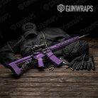 AR 15 Hex Electric Purple Gun Skin Vinyl Wrap