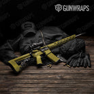 AR 15 Hex Electric Yellow Gun Skin Vinyl Wrap