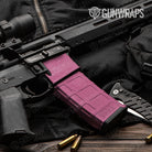 AR 15 Mag & Mag Well Hex Electric Pink Gun Skin Vinyl Wrap