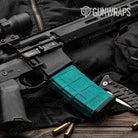 AR 15 Mag Hex Electric Tiffany Blue Gun Skin Vinyl Wrap