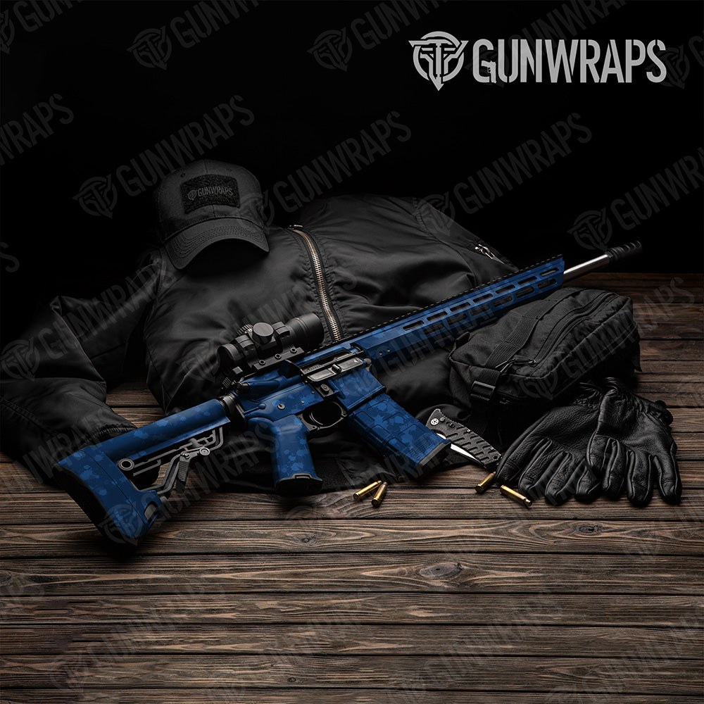 AR 15 Paintball Elite Blue Gun Skin Vinyl Wrap