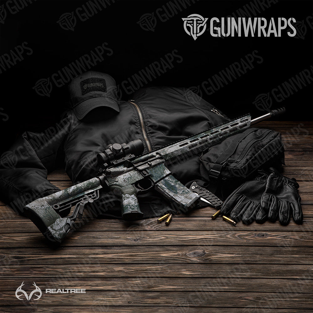 AR 15 Realtree XTREME Greenland Camo Gun Skin Vinyl Wrap