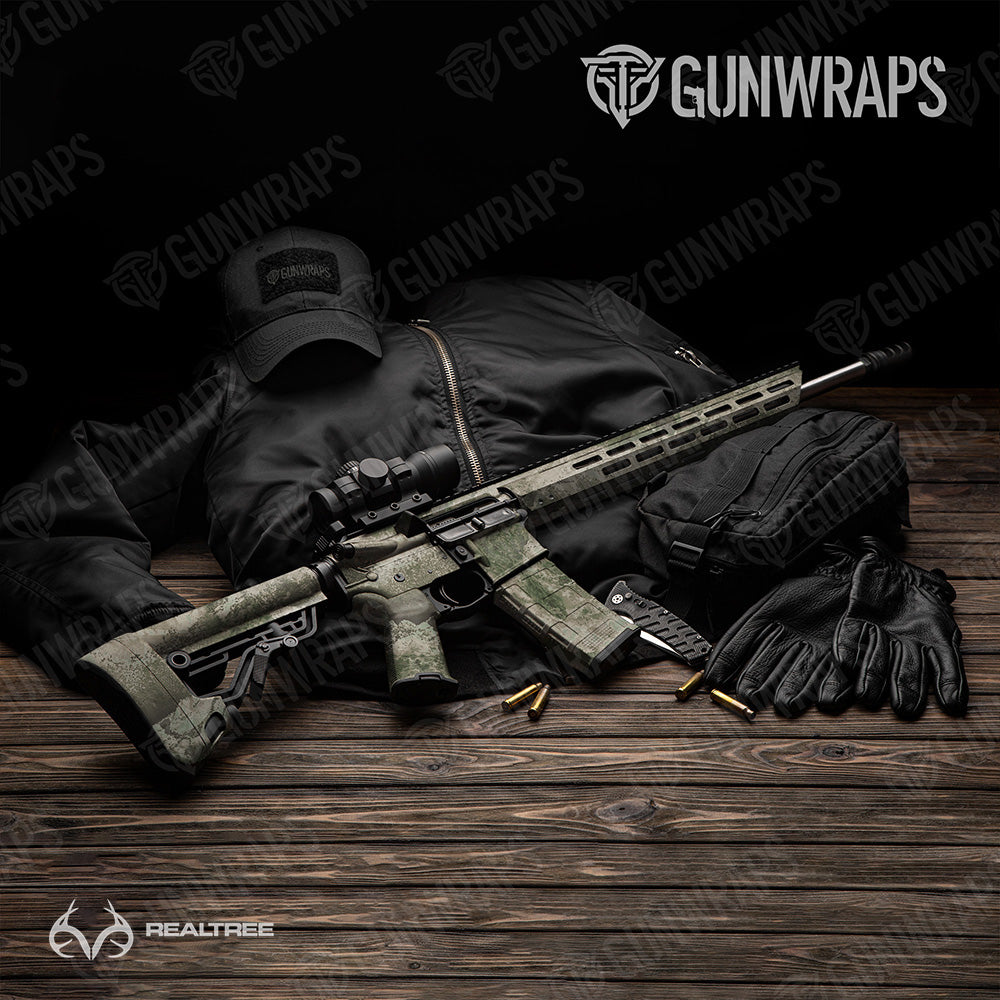 AR 15 Realtree XTREME Marsh Camo Gun Skin Vinyl Wrap