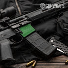 AR 15 Mag Well Hex Electric Green Gun Skin Vinyl Wrap