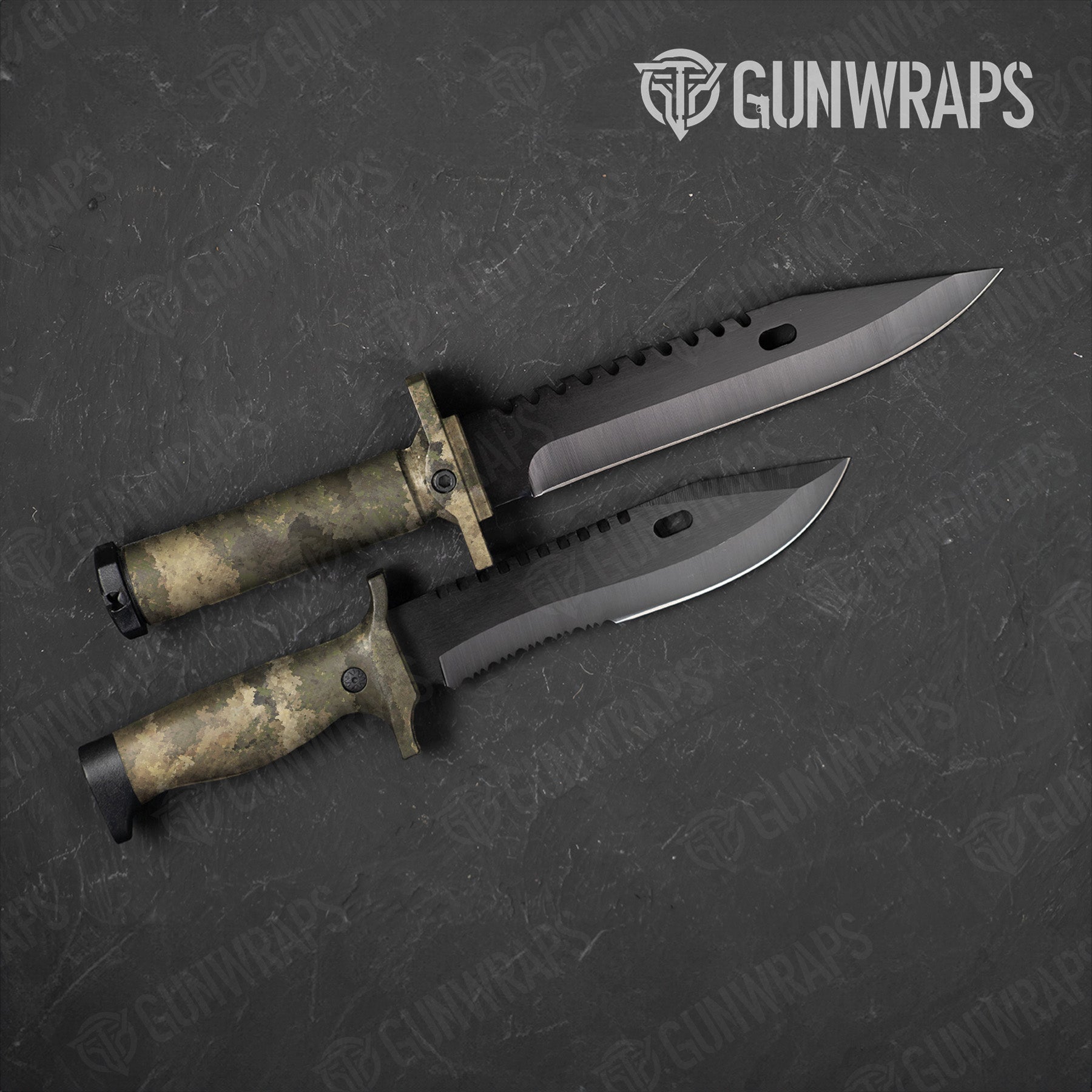 Knife A-TACS AU-X Camo Gear Skin Vinyl Wrap Film