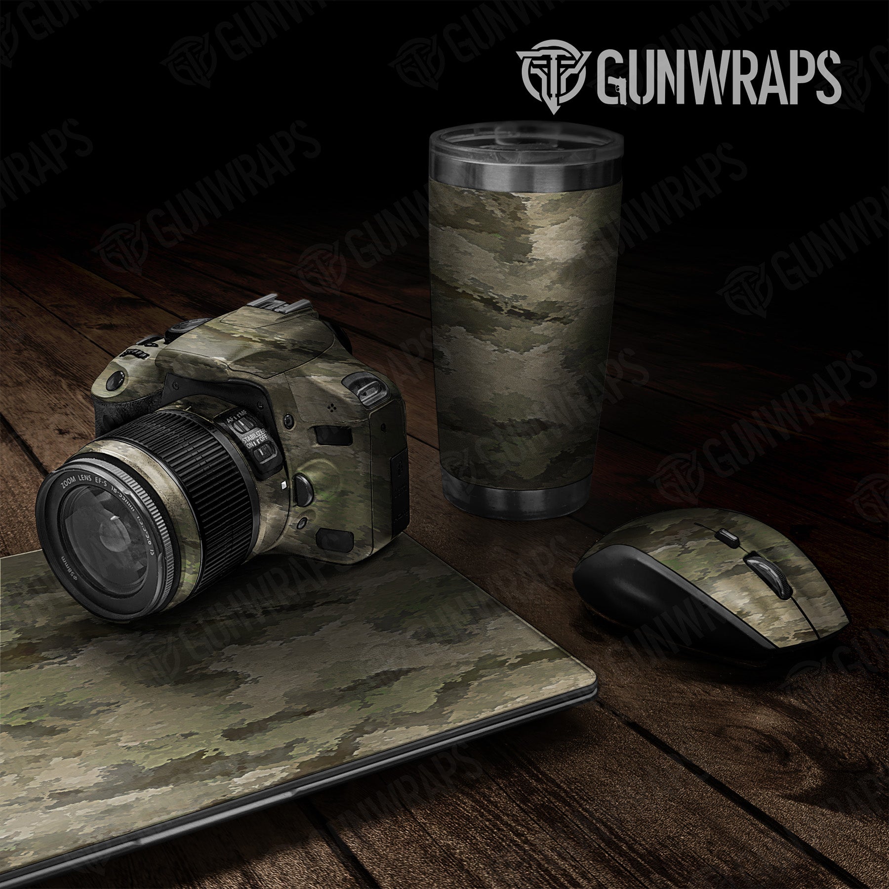 Universal Sheet A-TACS iX Camo Gear Skin Vinyl Wrap Film