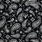 AR 15 Mag Well Bandana Black & White Gun Skin Pattern