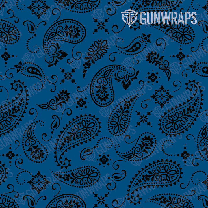 AR 15 Mag Bandana Blue & Black Gun Skin Pattern