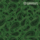 Rangefinder Bandana Green & Black Gear Skin Pattern