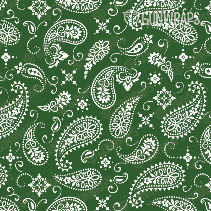 AR 15 Bandana Green & White Gun Skin Pattern