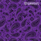 AK 47 Mag Bandana Purple & Black Gun Skin Pattern