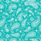 Rifle Bandana Tiffany Blue & White Gun Skin Pattern