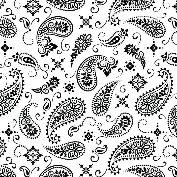 AR 15 Bandana White & Black Gun Skin Pattern