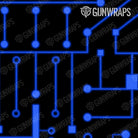 AR 15 Circuit Board Blue Gun Skin Pattern