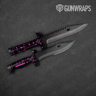 Circuit Board Magenta Knife Gear Skin Vinyl Wrap