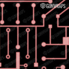 AK 47 Mag Circuit Board Pink Gun Skin Pattern