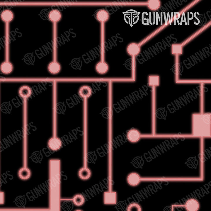 AR 15 Mag & Mag Well Circuit Board Pink Gun Skin Pattern