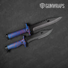 Damascus Fire & Ice Knife Gear Skin Vinyl Wrap