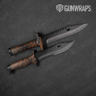 Damascus Orange Knife Gear Skin Vinyl Wrap