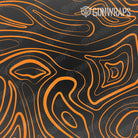 Tactical Damascus Orange Gun Skin Pattern