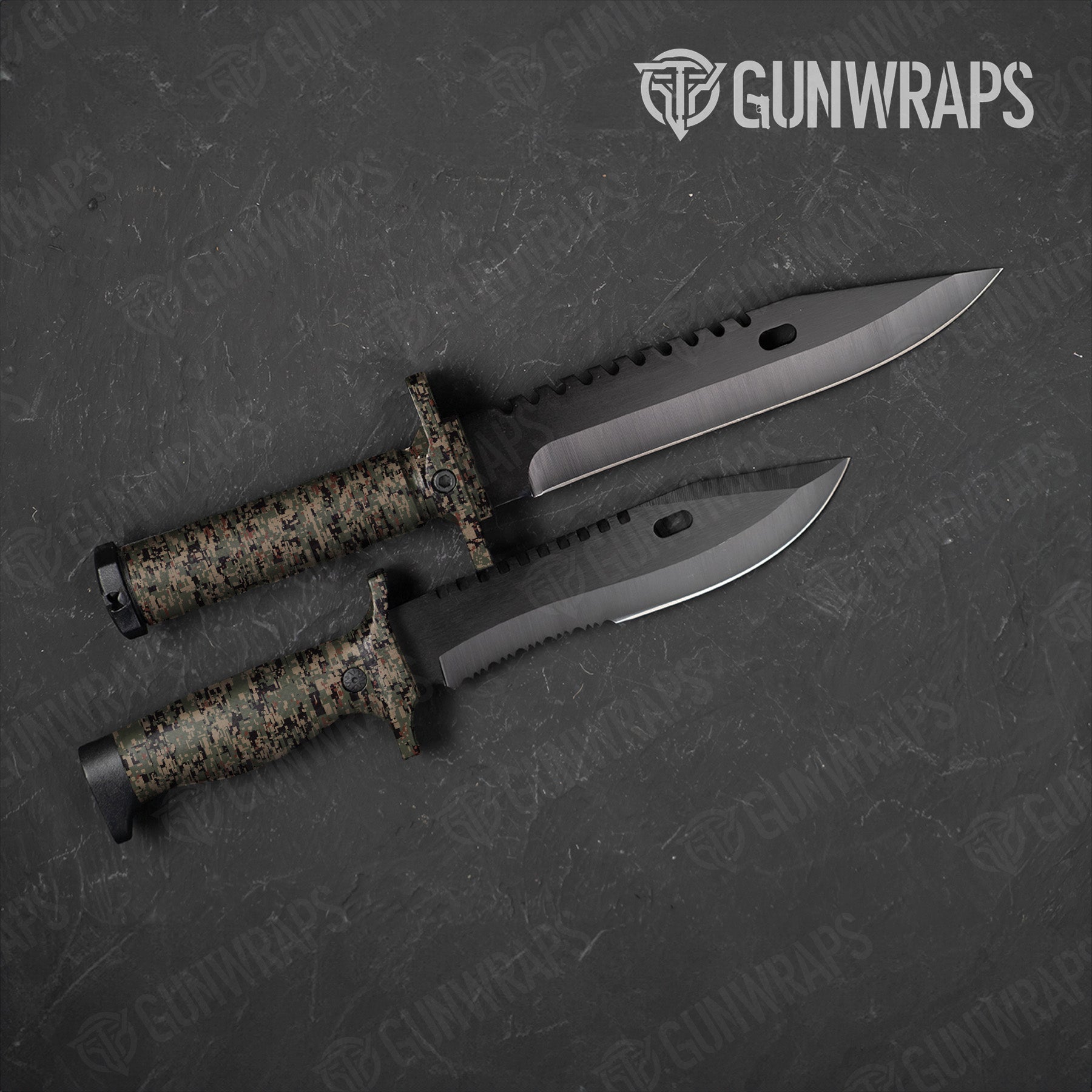 Digital Militant Copper Camo Knife Gear Skin Vinyl Wrap