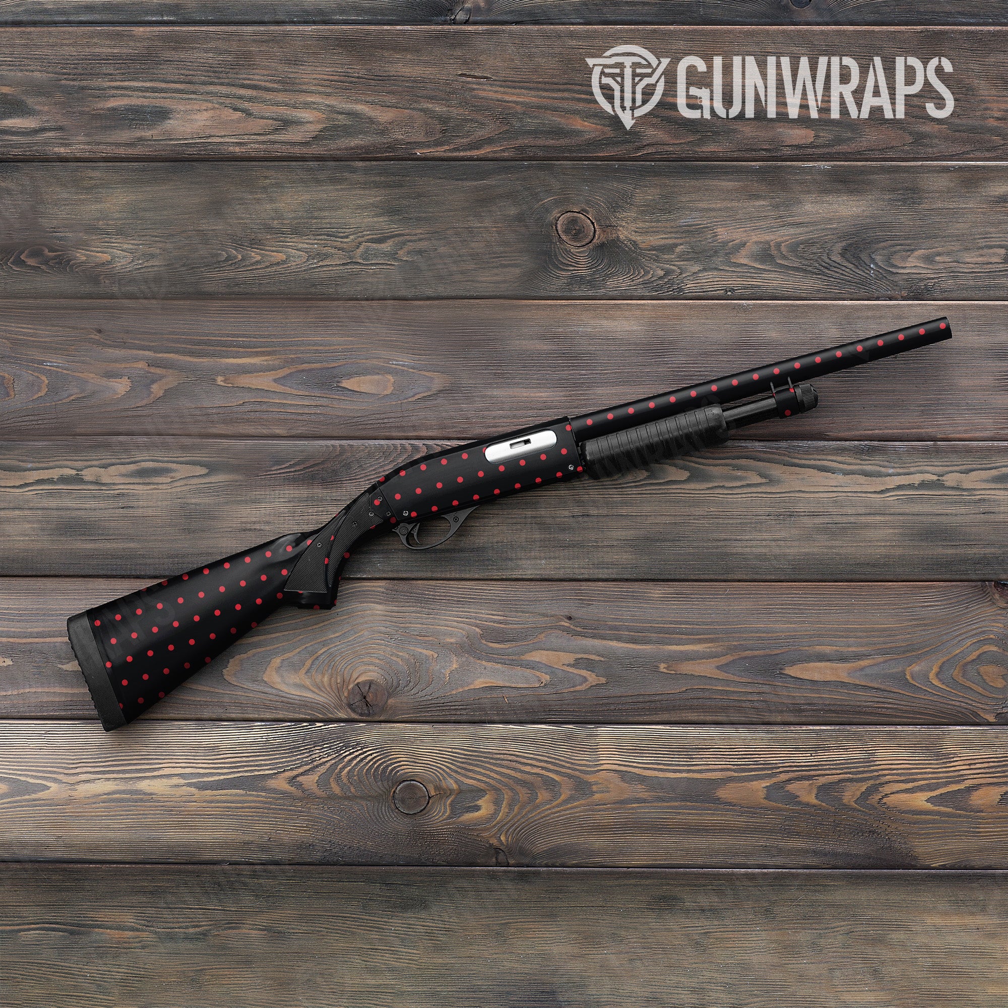 Shotgun Dotted Black Cherry Gun Skin Pattern