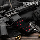 AR 15 Mag Dotted Black Cherry Gun Skin Pattern