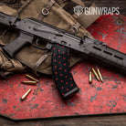 AK 47 Mag Dotted Black Cherry Gun Skin Pattern