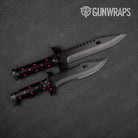 Knife Dotted Black Cherry Gun Skin Pattern