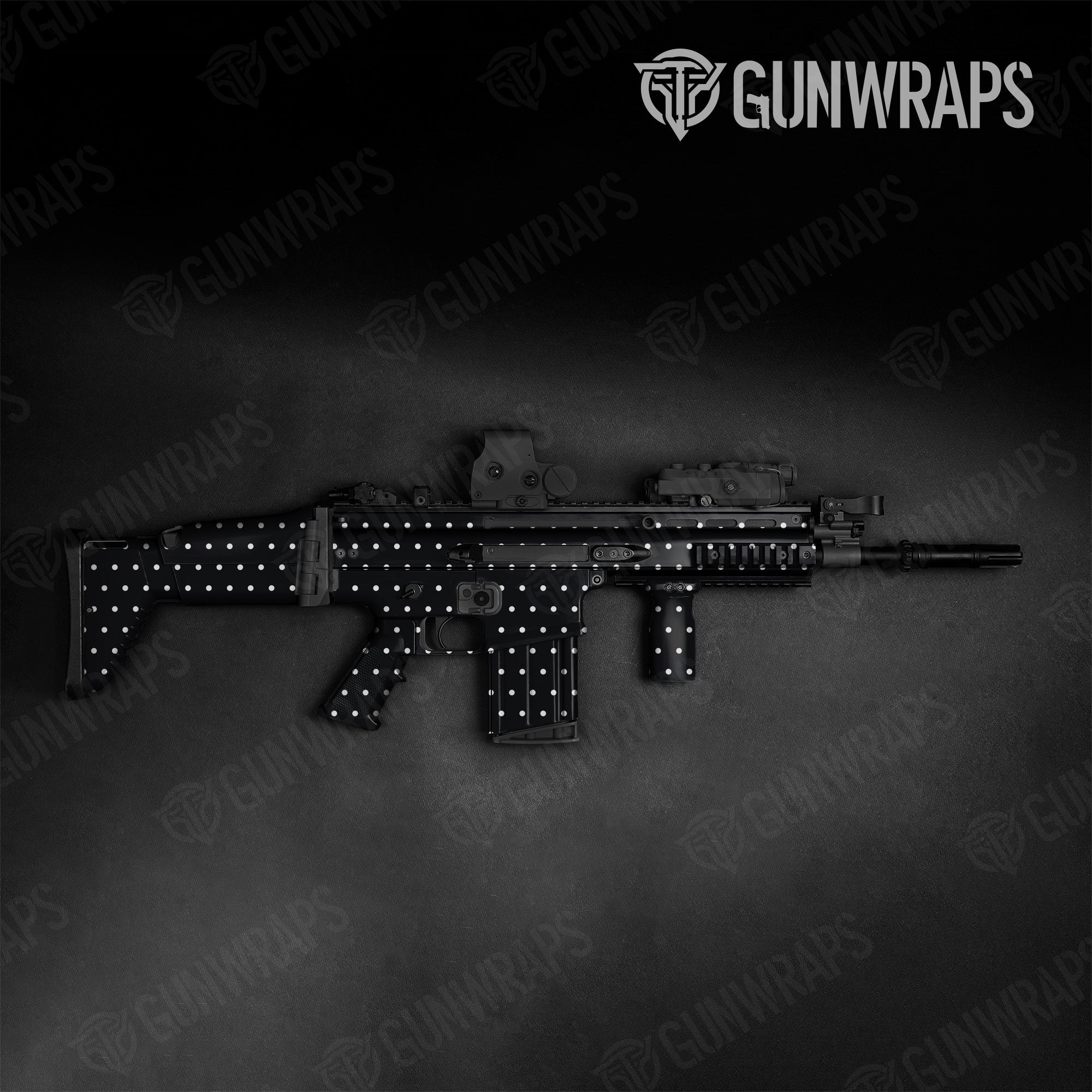 Tactical Dotted Black Gun Skin Pattern