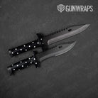 Knife Dotted Black Gun Skin Pattern