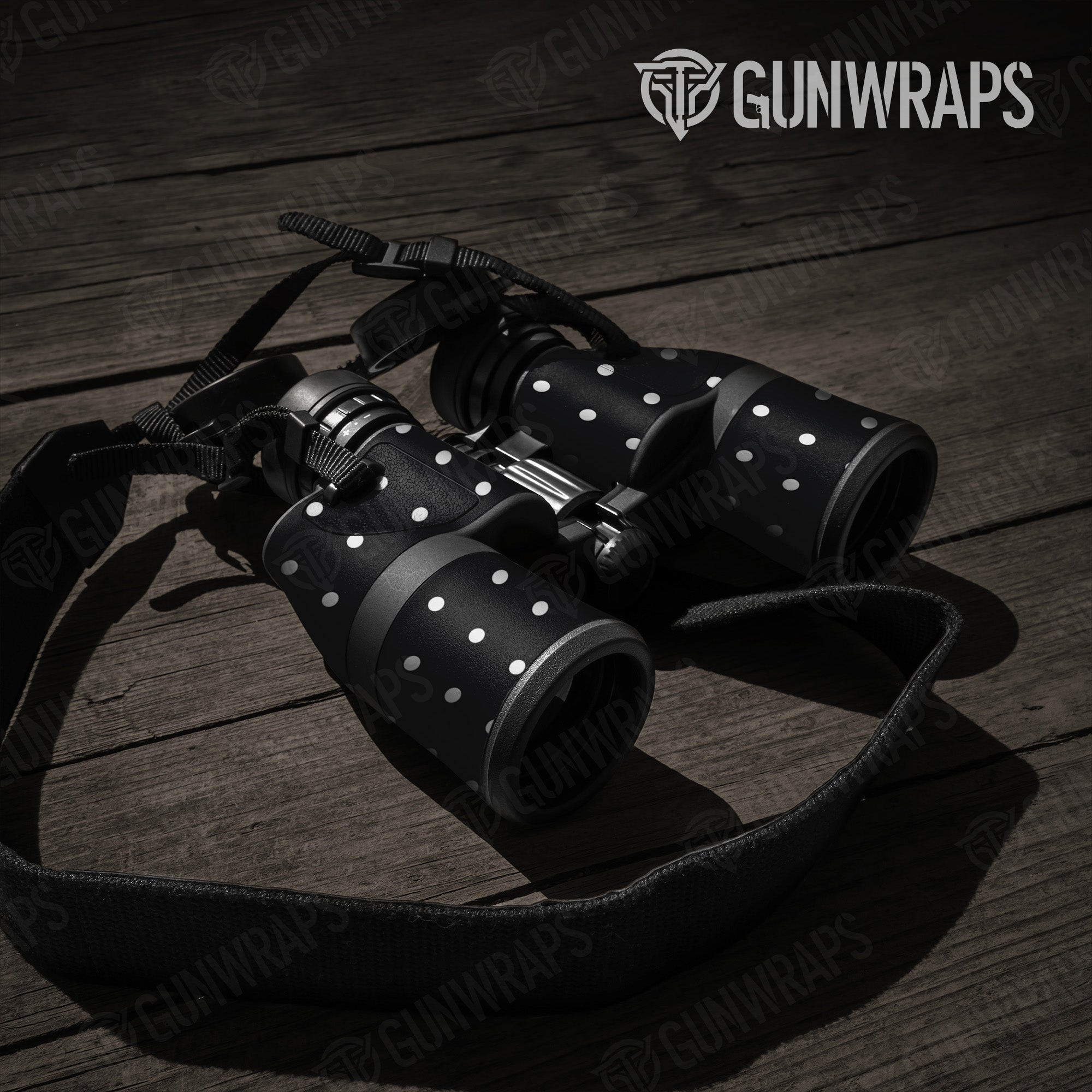 Binocular Dotted Black Gun Skin Pattern