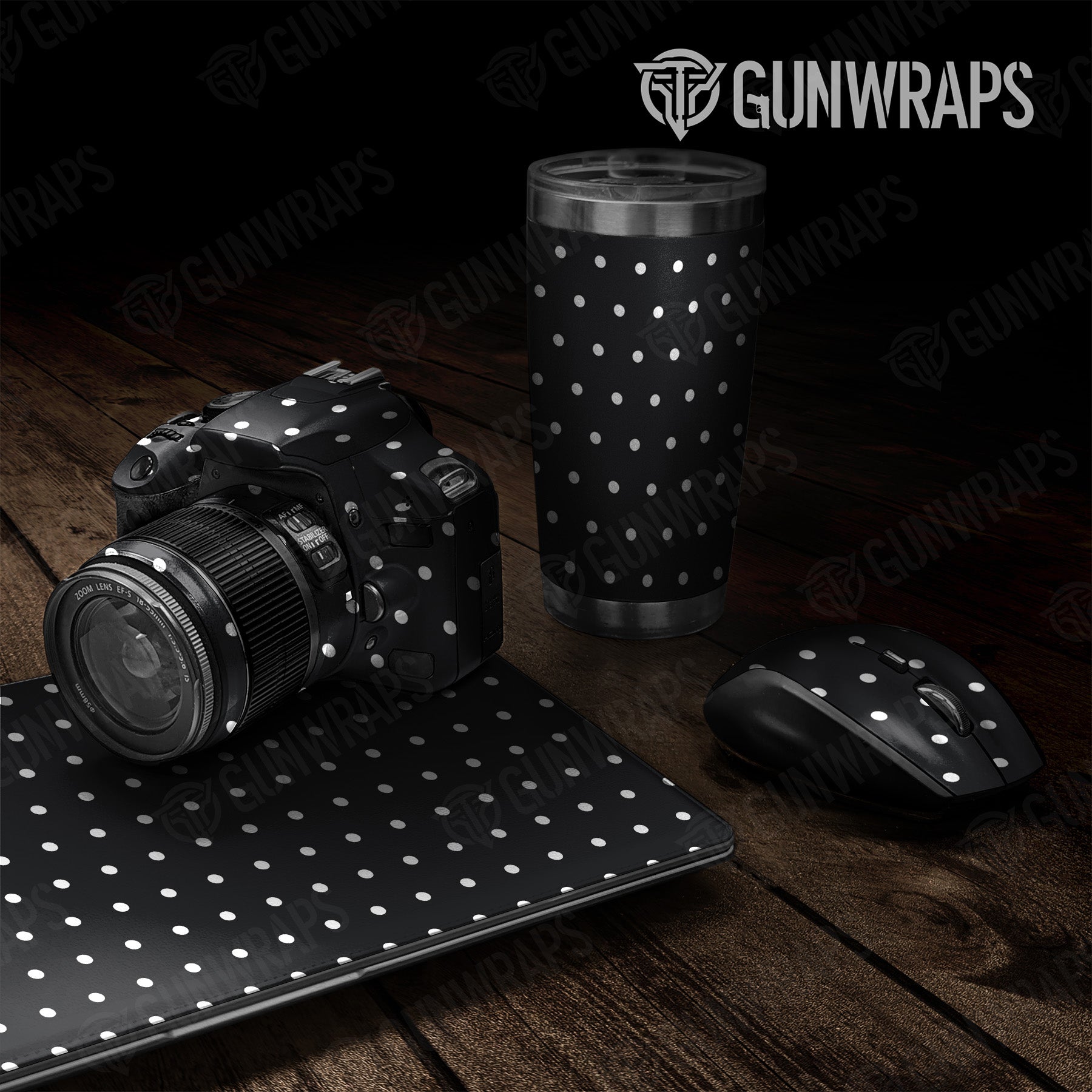 Universal Sheet Dotted Black Gun Skin Pattern