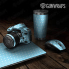 Universal Sheet Dotted Blue Gun Skin Pattern