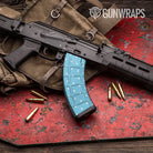 AK 47 Mag Dotted Blue Gun Skin Pattern