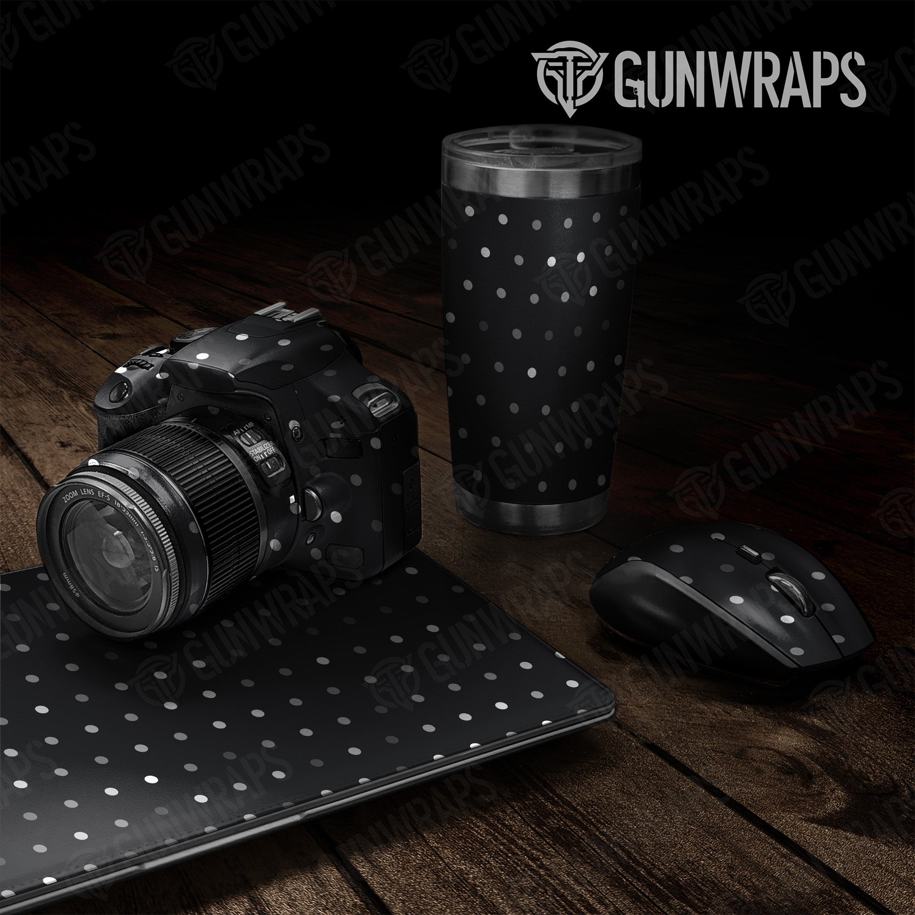 Universal Sheet Dotted Grayscale Gun Skin Pattern