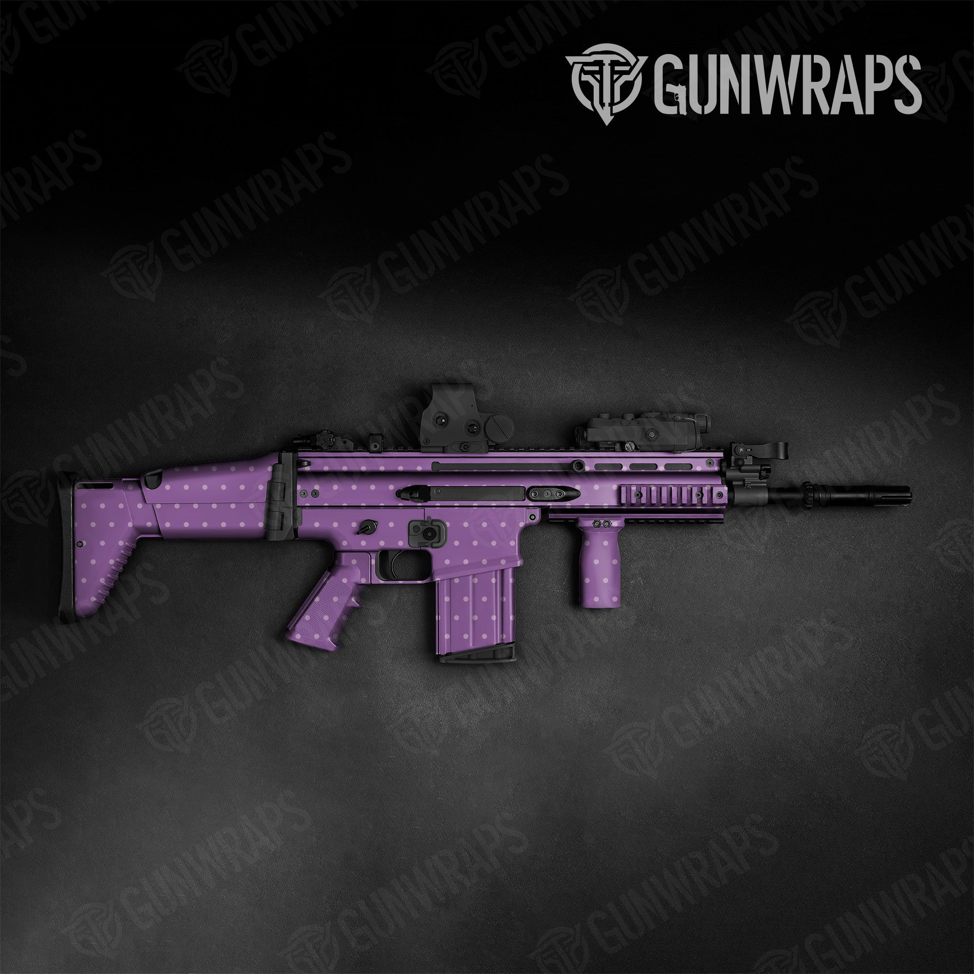 Tactical Dotted Lavender Gun Skin Pattern