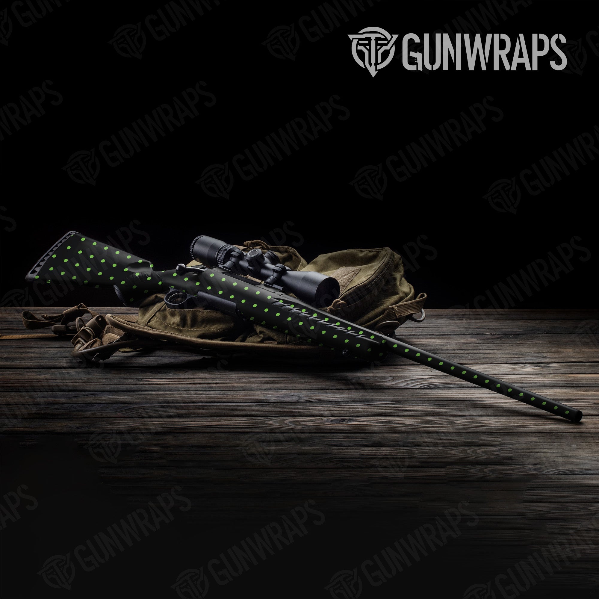 Rifle Dotted Metro Green Gun Skin Pattern