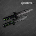 Knife Dotted Metro Green Gun Skin Pattern