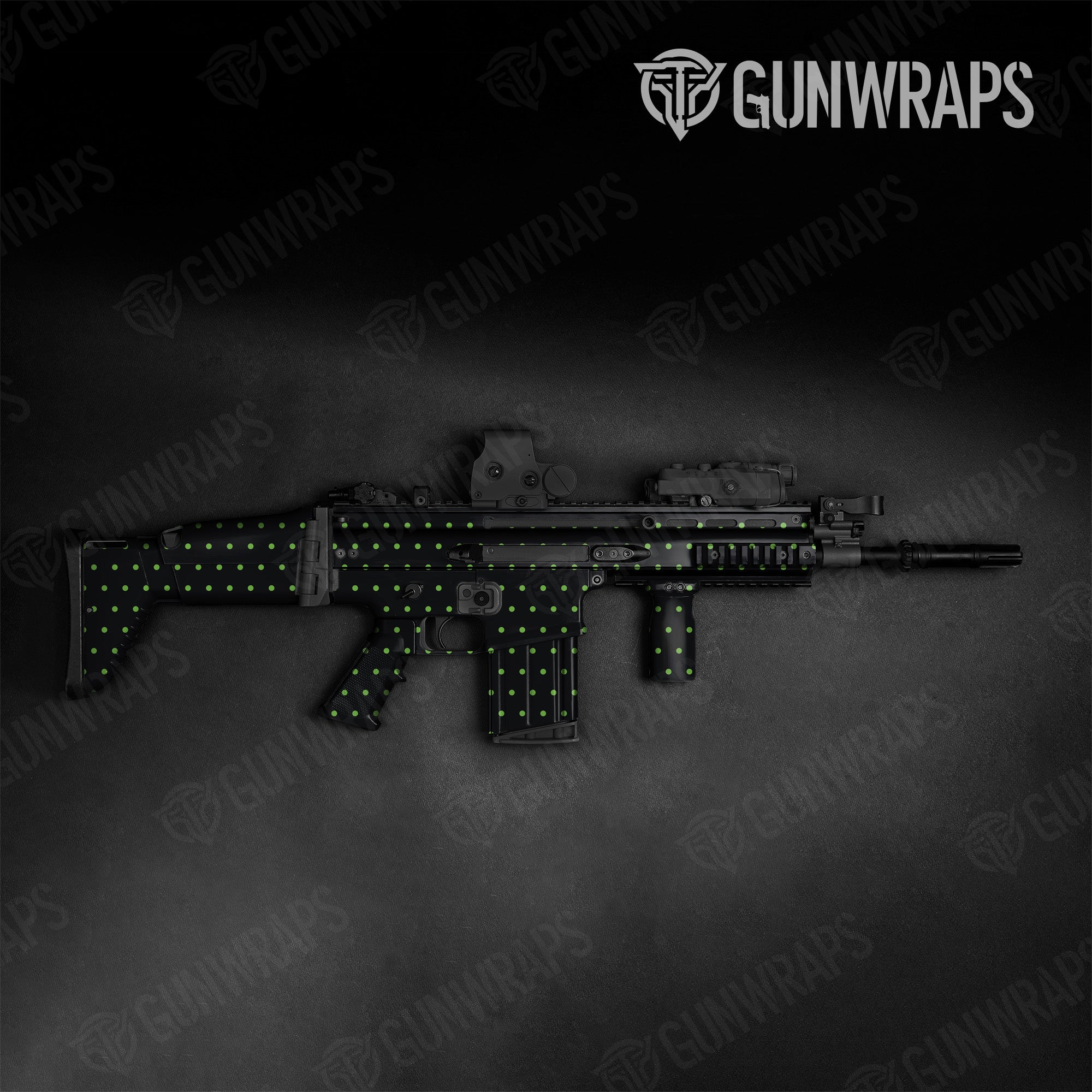 Tactical Dotted Metro Green Gun Skin Pattern