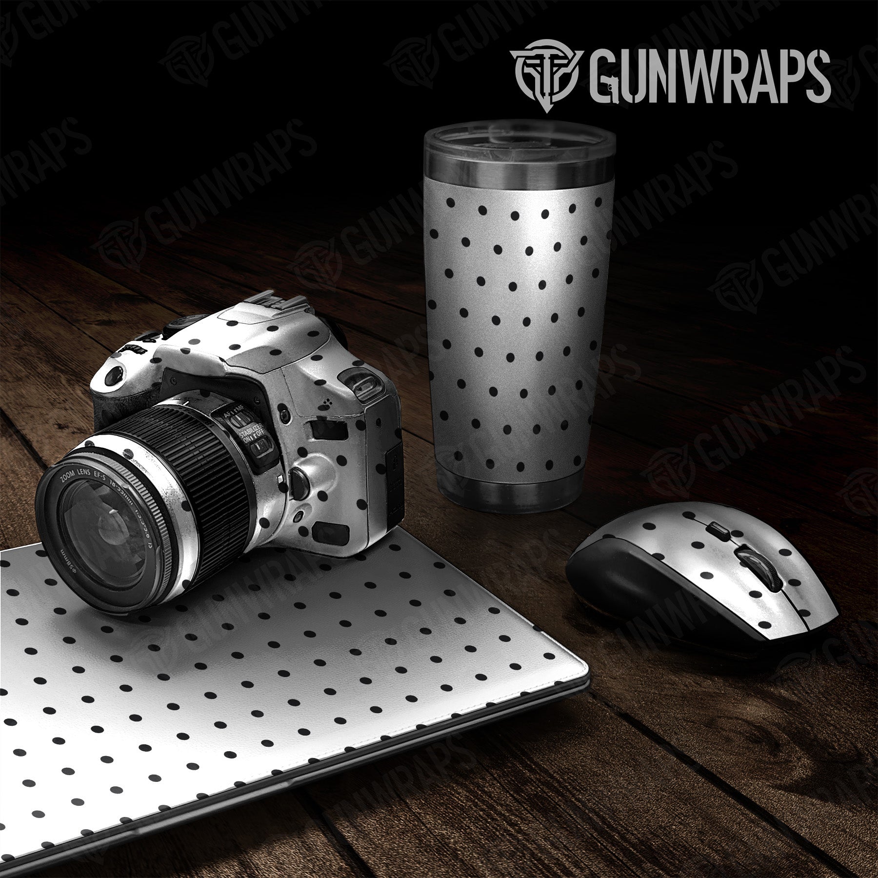 Universal Sheet Dotted White Gun Skin Pattern