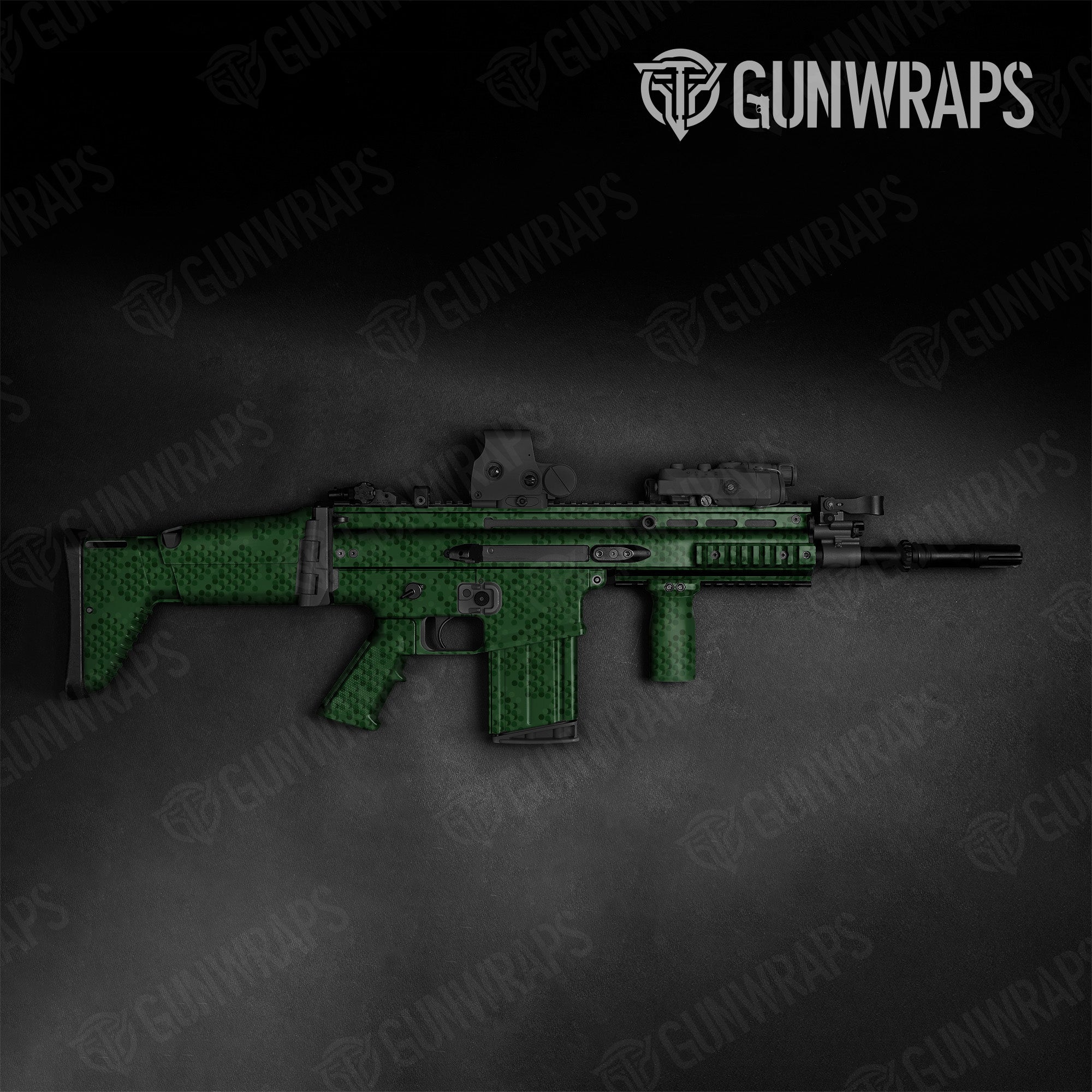 Tactical Eclipse Camo Elite Green Gun Skin Pattern