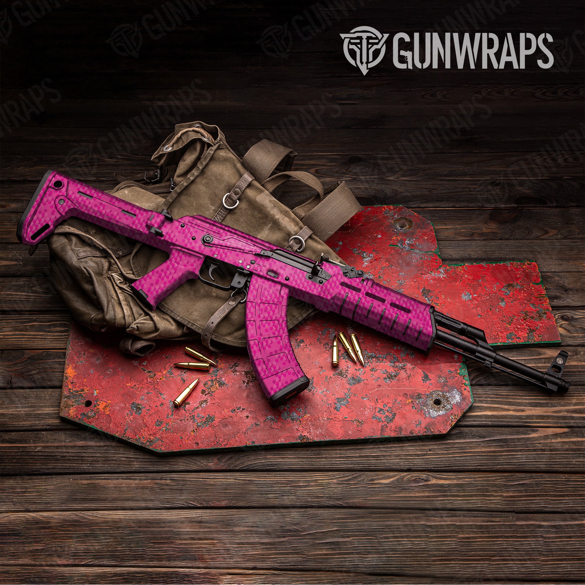 AK 47 Eclipse Camo Elite Magenta Gun Skin Pattern