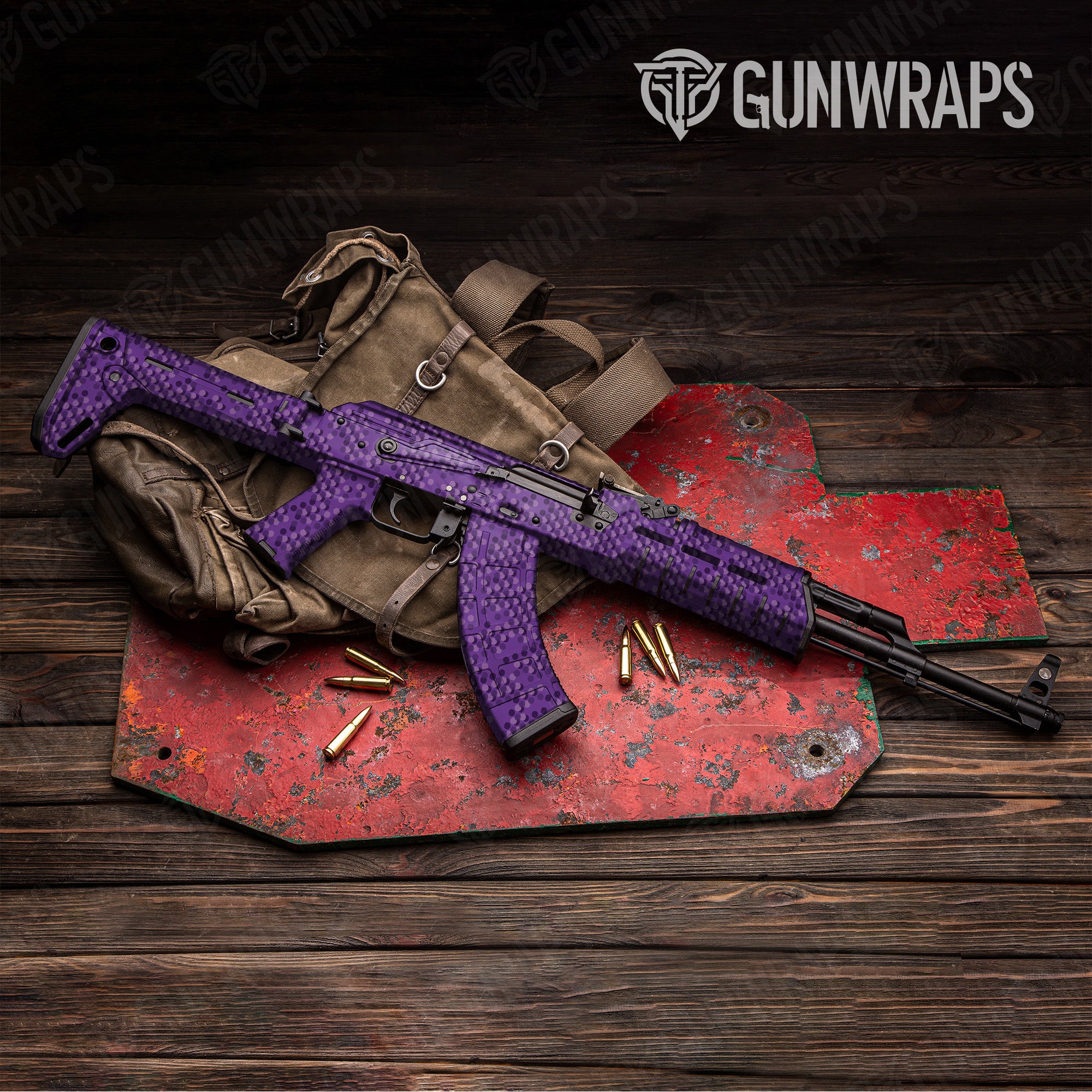 AK 47 Eclipse Camo Elite Purple Gun Skin Pattern