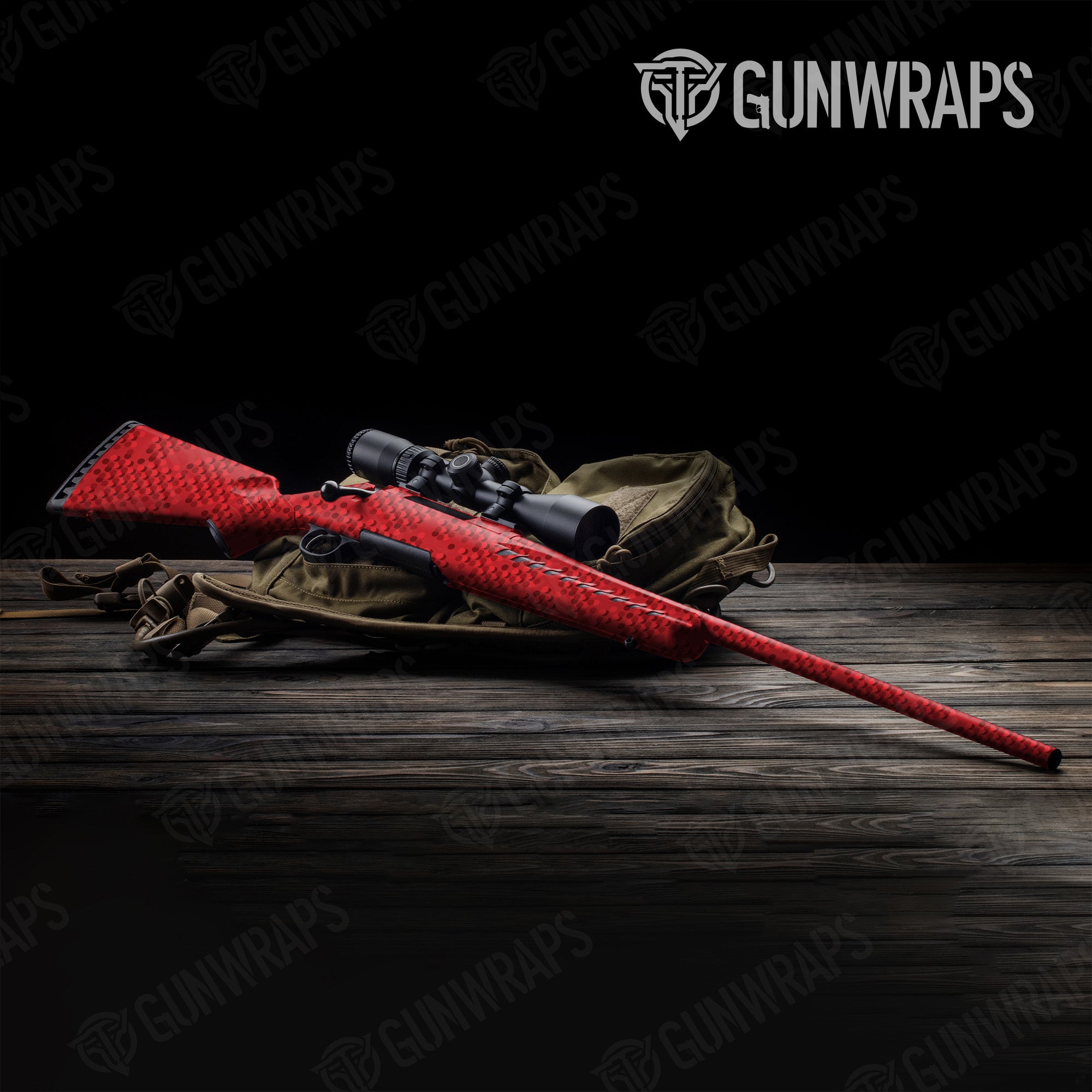 Rifle Eclipse Camo Elite Red Gun Skin Pattern